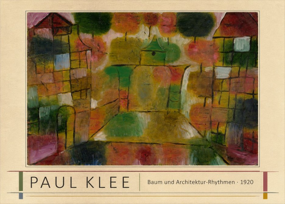 Paul Klee Baum Und Architektur-rhythmen No1 - Affiche