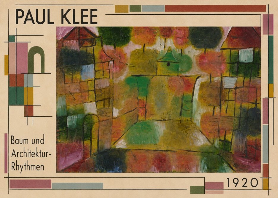 Paul Klee Baum Und Architektur-rhythmen No2 - Affiche