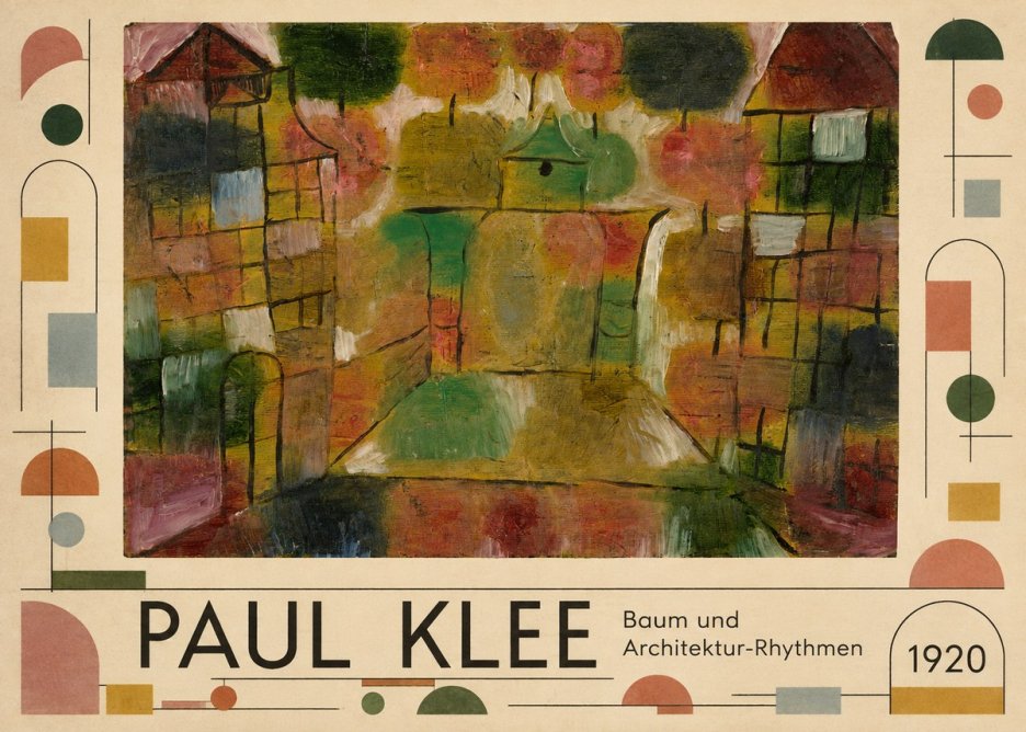 Paul Klee Baum Und Architektur-rhythmen No5 - Affiche