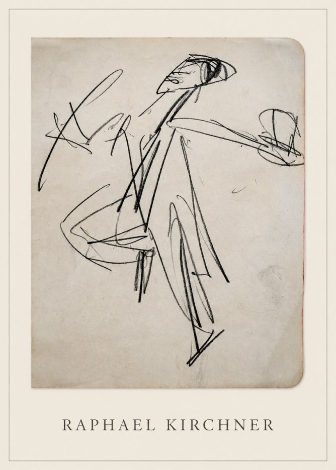 Raphael Kirchner Dynamic Dancer Sketch No4 - Affiche