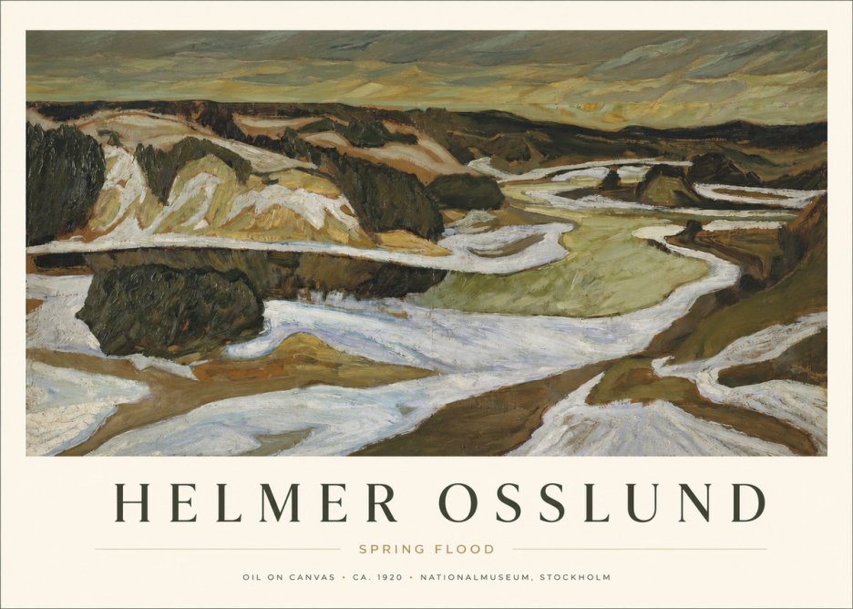 Helmer Osslund Spring Flood No1 - Affiche