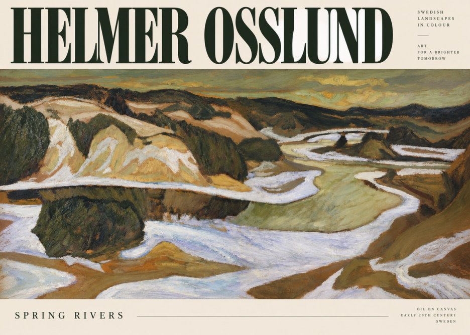 Helmer Osslund Spring Flood No3 - Affiche