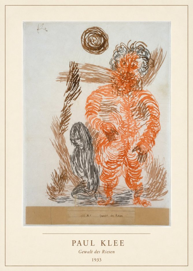 Paul Klee Gewalt Des Riesen II No4 - Affiche