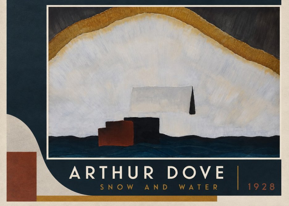 Arthur Dove Snow and Water No2 - Affiche