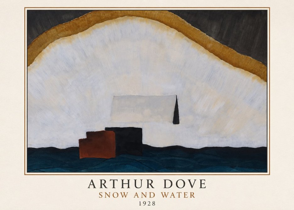 Arthur Dove Snow and Water No3 - Affiche