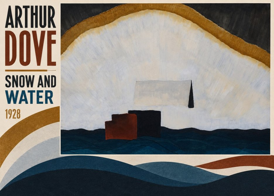 Arthur Dove Snow and Water No4 - Affiche