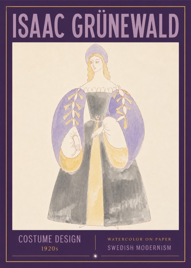 Isaac Grünewald Costume Design XIV No3 - Affiche