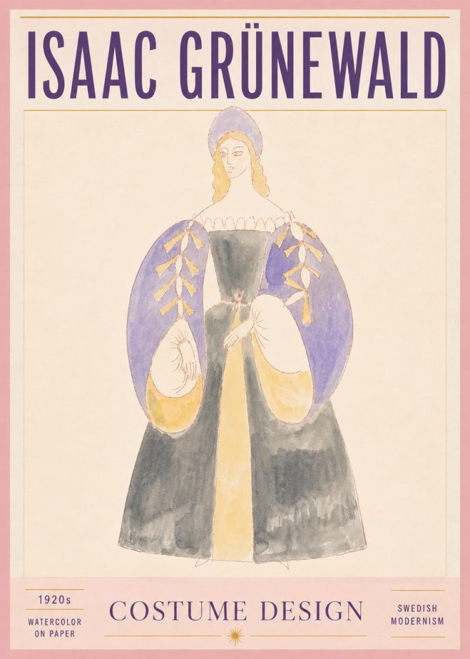 Isaac Grünewald Costume Design XIV No5 - Affiche