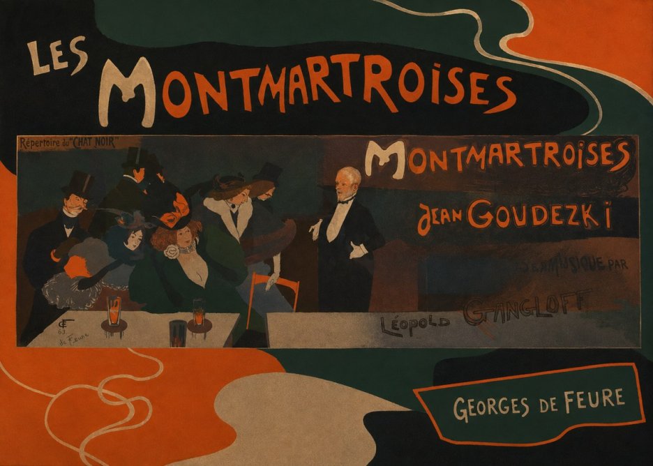 Georges de Feure Les Montmartroises No4 - Affiche