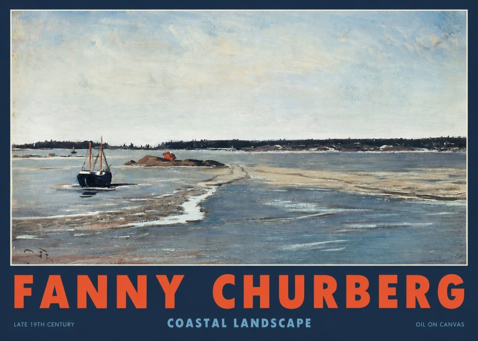 Fanny Churberg Coastal Landscape No2 - Affiche