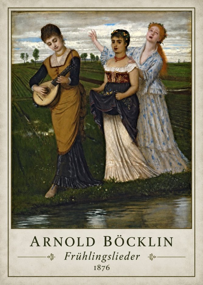 Arnold Böcklin Frühlingslieder No1 - Affiche