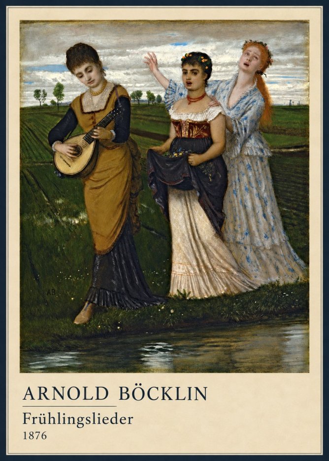 Arnold Böcklin Frühlingslieder No4 - Affiche