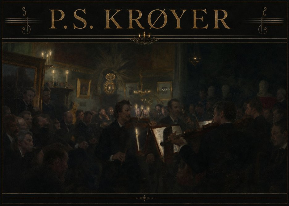 P.S. Krøyer An Evening at Høeberg's Home No3 - Affiche