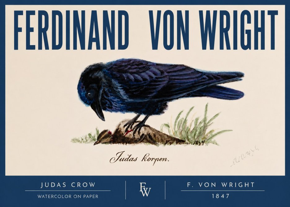 Ferdinand von Wright Judas Crow No2 - Affiche