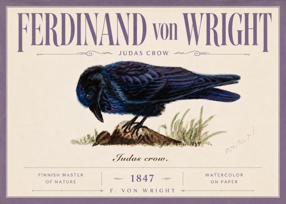 Ferdinand von Wright Judas Crow No5 - Affiche