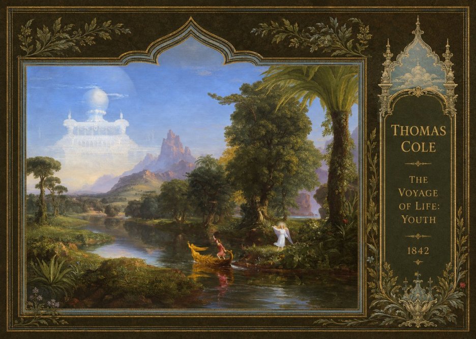 Thomas Cole The Voyage of Life: Youth IV No4 - Affiche