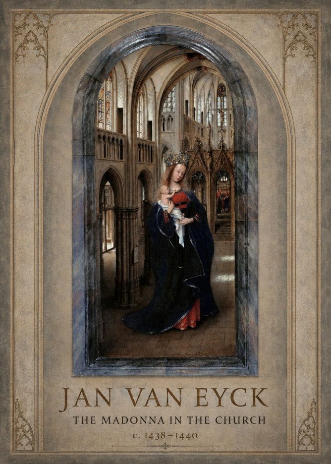 Jan van Eyck The Madonna in the Church No1 - Affiche