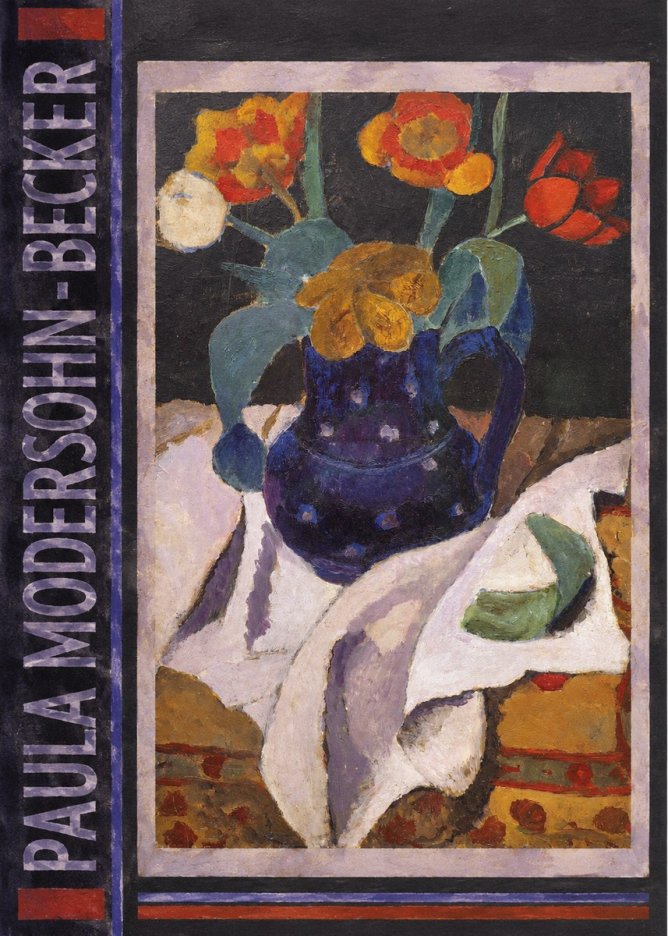 Paula Modersohn-Becker Still Life with Blue Jug and Flowers No2 - Affiche