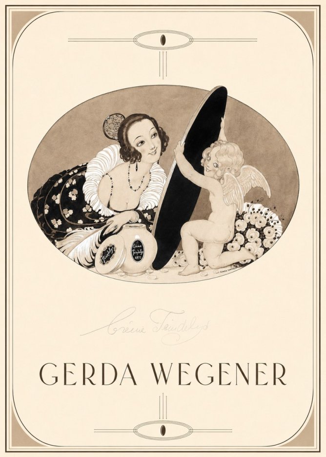 Gerda Wegener Crème Teindelys II No1 - Affiche