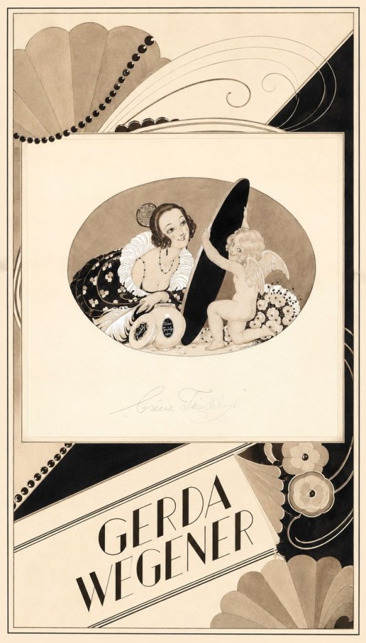 Gerda Wegener Crème Teindelys II No5 - Affiche