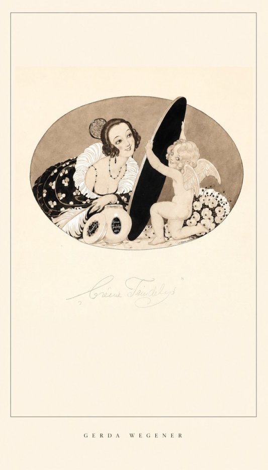 Gerda Wegener Crème Teindelys II No6 - Affiche