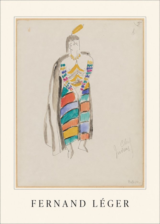Fernand Léger Chef Moreau No5 - Affiche