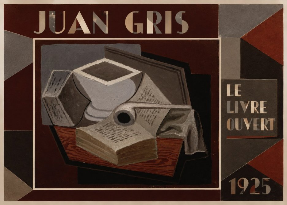 Juan Gris Le Livre Ouvert No1 - Affiche