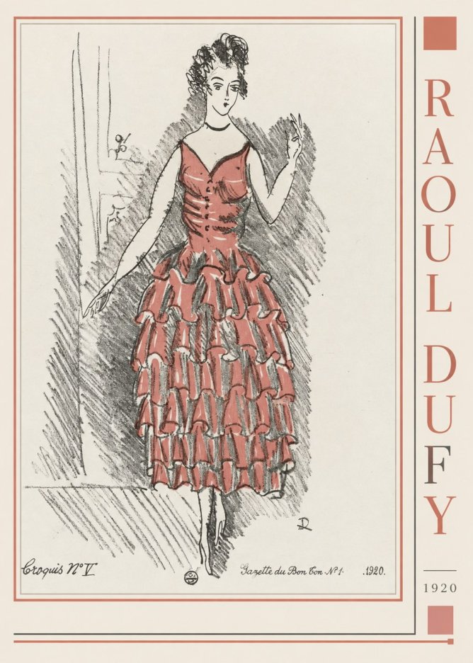 Raoul Dufy Croquis N°v No2 - Affiche