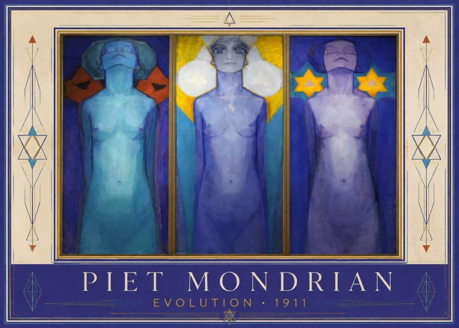 Piet Mondrian Evolution I No1 - Affiche