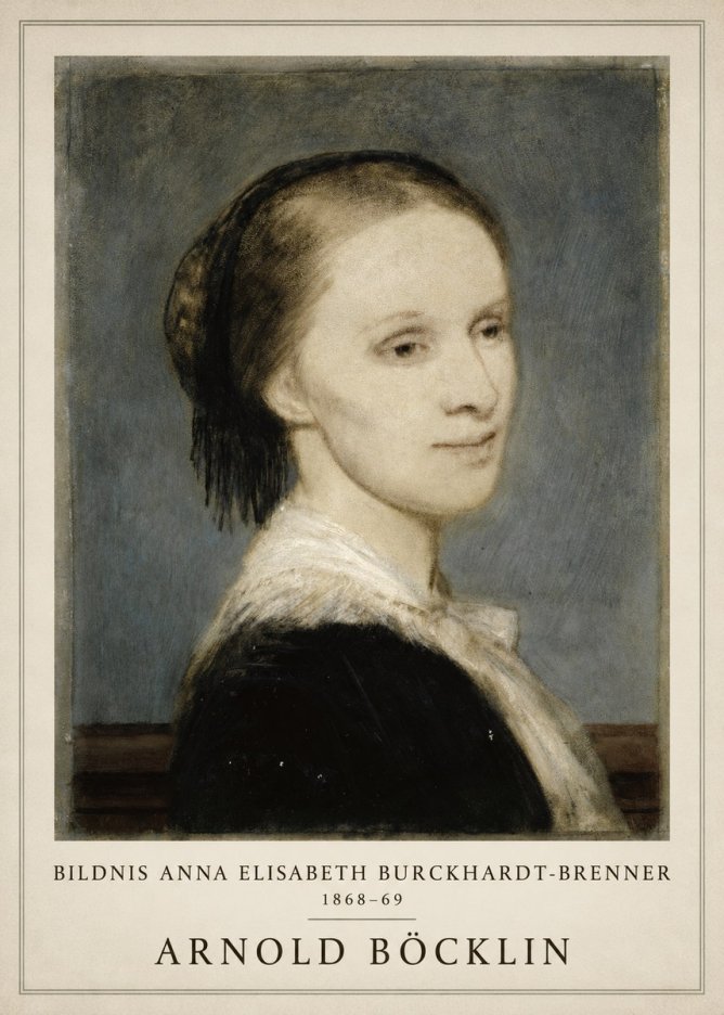 Arnold Böcklin Bildnis Anna Elisabeth Burckhardt-brenner No1 - Affiche