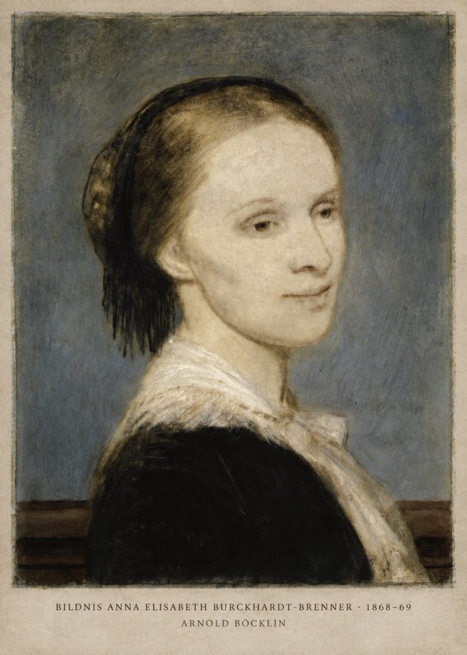 Arnold Böcklin Bildnis Anna Elisabeth Burckhardt-brenner No2 - Affiche