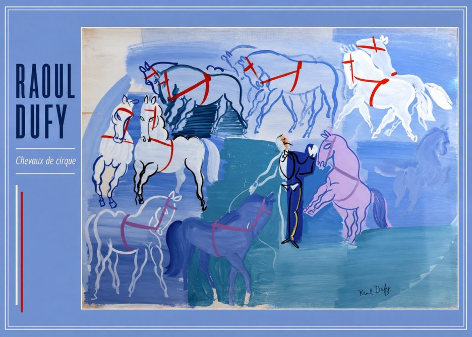 Raoul Dufy Chevaux De Cirque No2 - Affiche