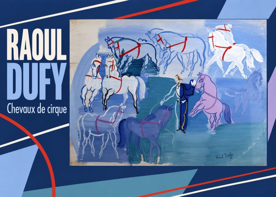 Raoul Dufy Chevaux De Cirque No5 - Affiche