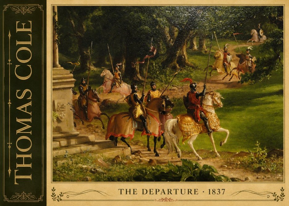 Thomas Cole The Departure III No2 - Affiche