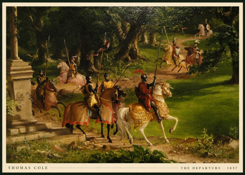 Thomas Cole The Departure III No5 - Affiche