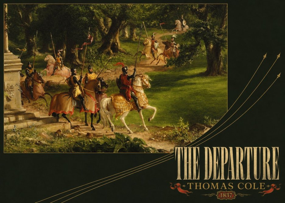 Thomas Cole The Departure III No6 - Affiche