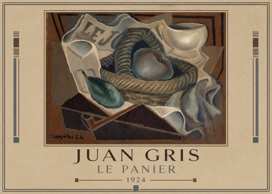 Juan Gris Le Panier No1 - Affiche