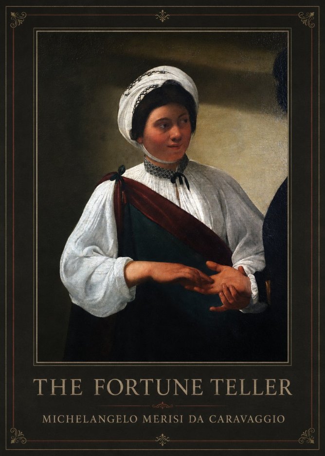 Michelangelo Merisi da Caravaggio The Fortune Teller IV No1 - Affiche