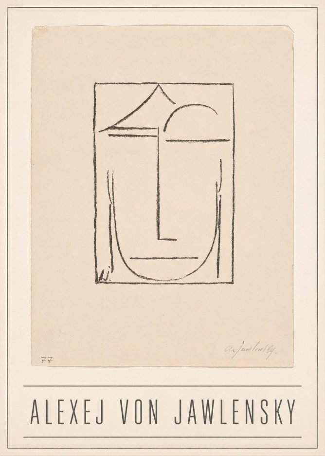 Alexej von Jawlensky Abstract Head No1 - Affiche