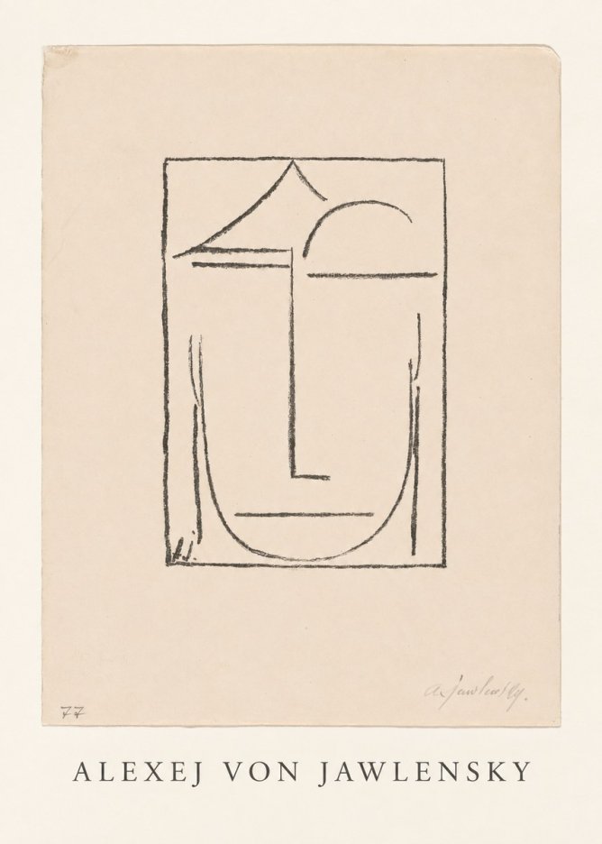 Alexej von Jawlensky Abstract Head No4 - Affiche