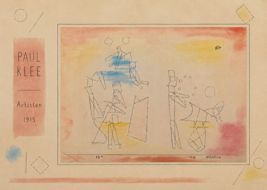 Paul Klee Artisten No2 - Affiche