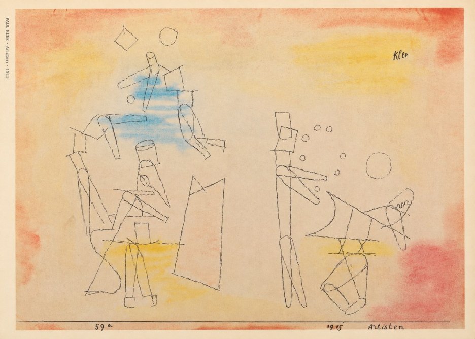 Paul Klee Artisten No6 - Affiche