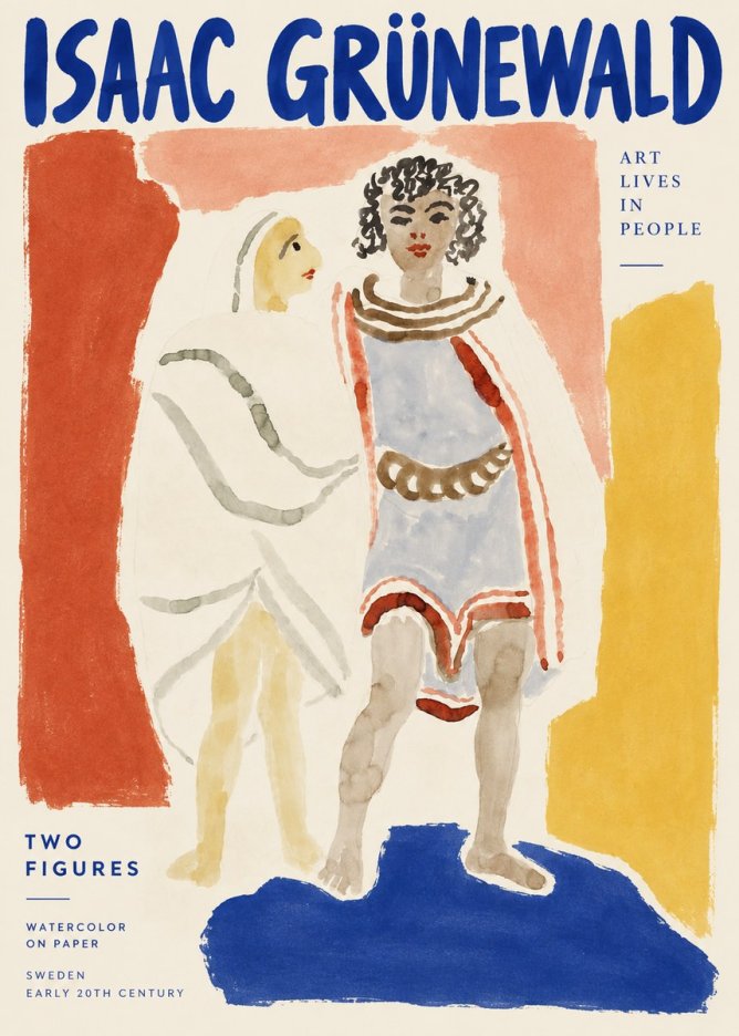 Isaac Grünewald Figures No3 - Affiche