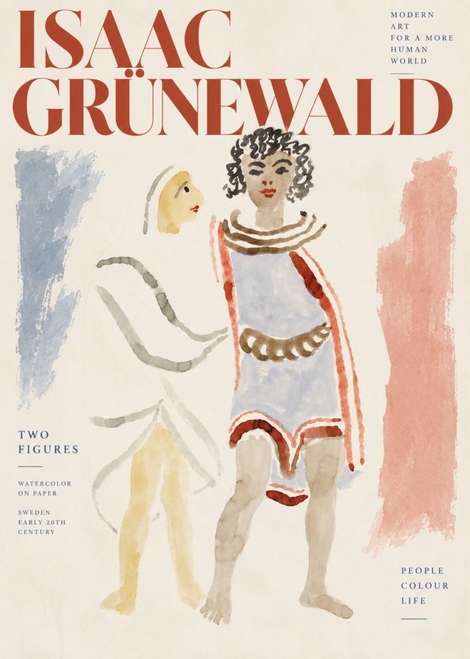 Isaac Grünewald Figures No4 - Affiche