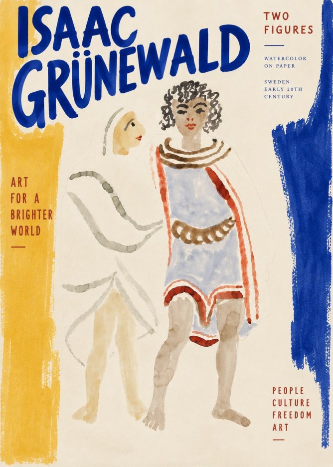 Isaac Grünewald Figures No5 - Affiche