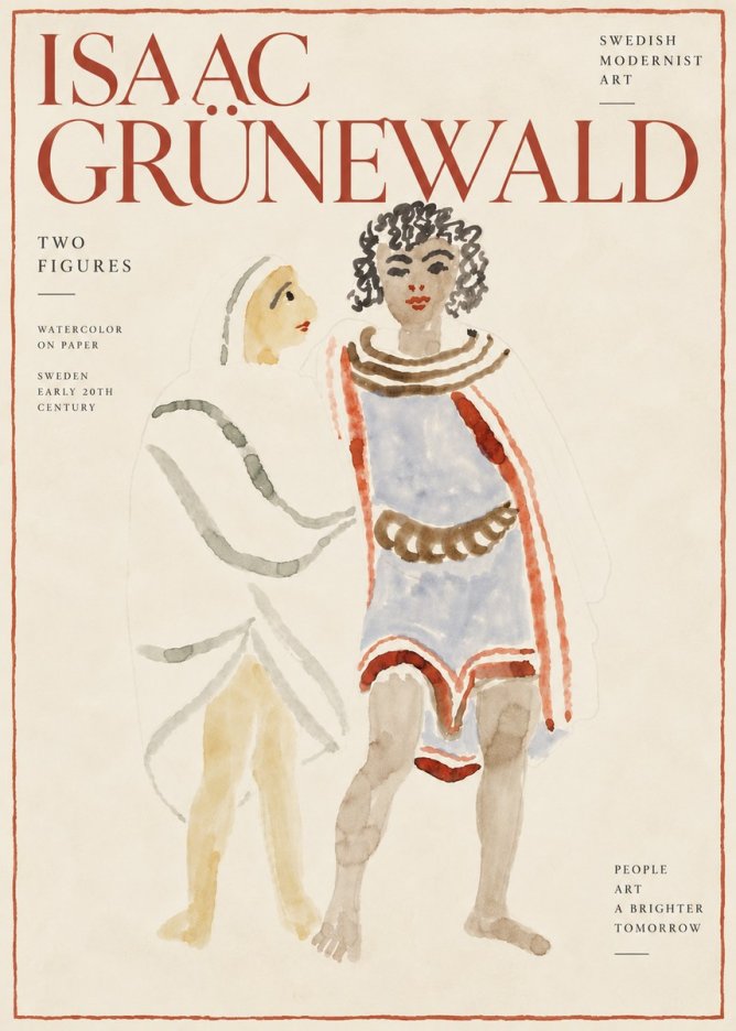Isaac Grünewald Figures No6 - Affiche