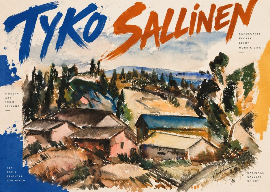 Tyko Sallinen Hillside Houses No2 - Affiche