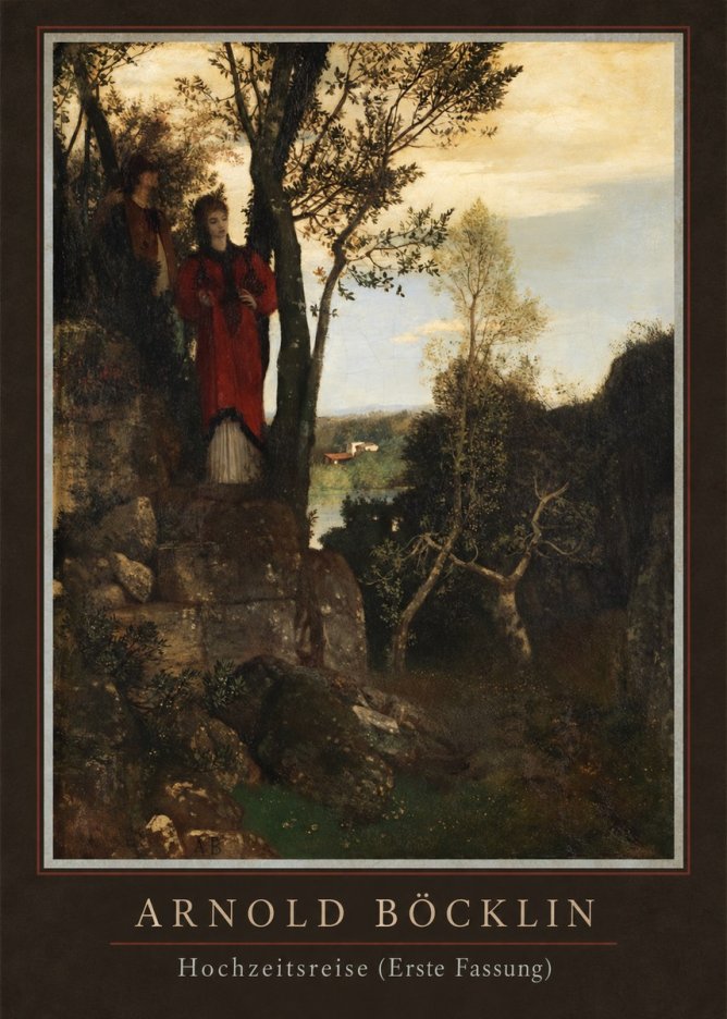 Arnold Böcklin Hochzeitsreise (Erste Fassung) No4 - Affiche