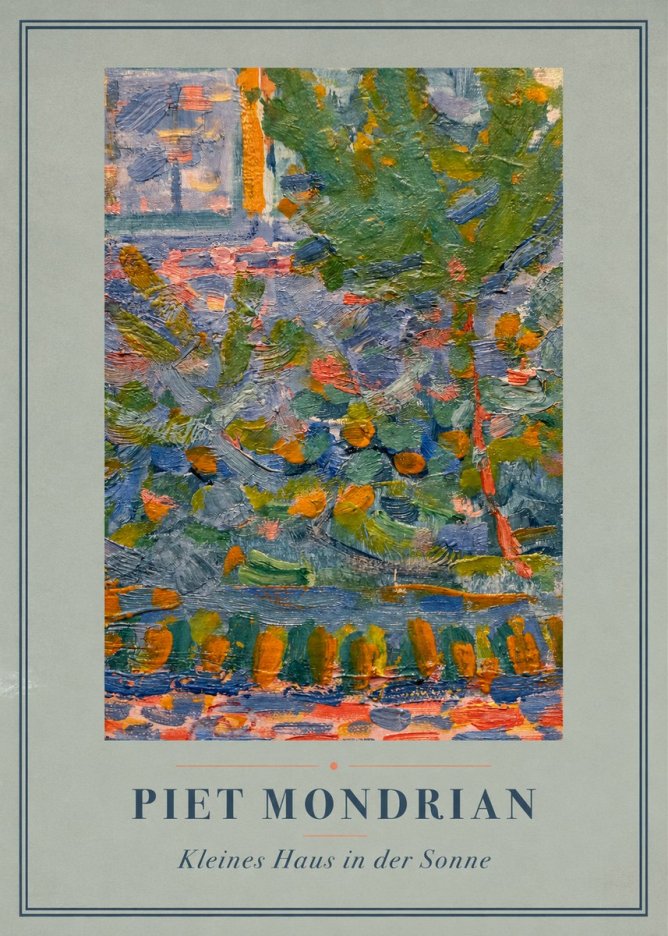 Piet Mondrian Kleines Haus in Der Sonne III No4 - Affiche