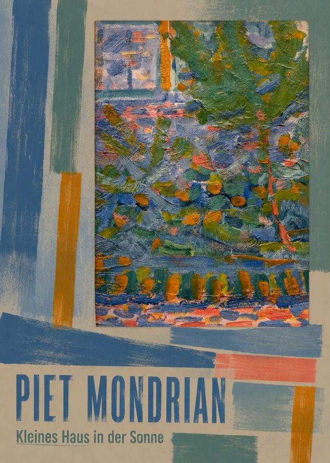 Piet Mondrian Kleines Haus in Der Sonne III No5 - Affiche